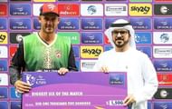 Alex Hales receiving an award (Image Courtesy: X/International League T20)